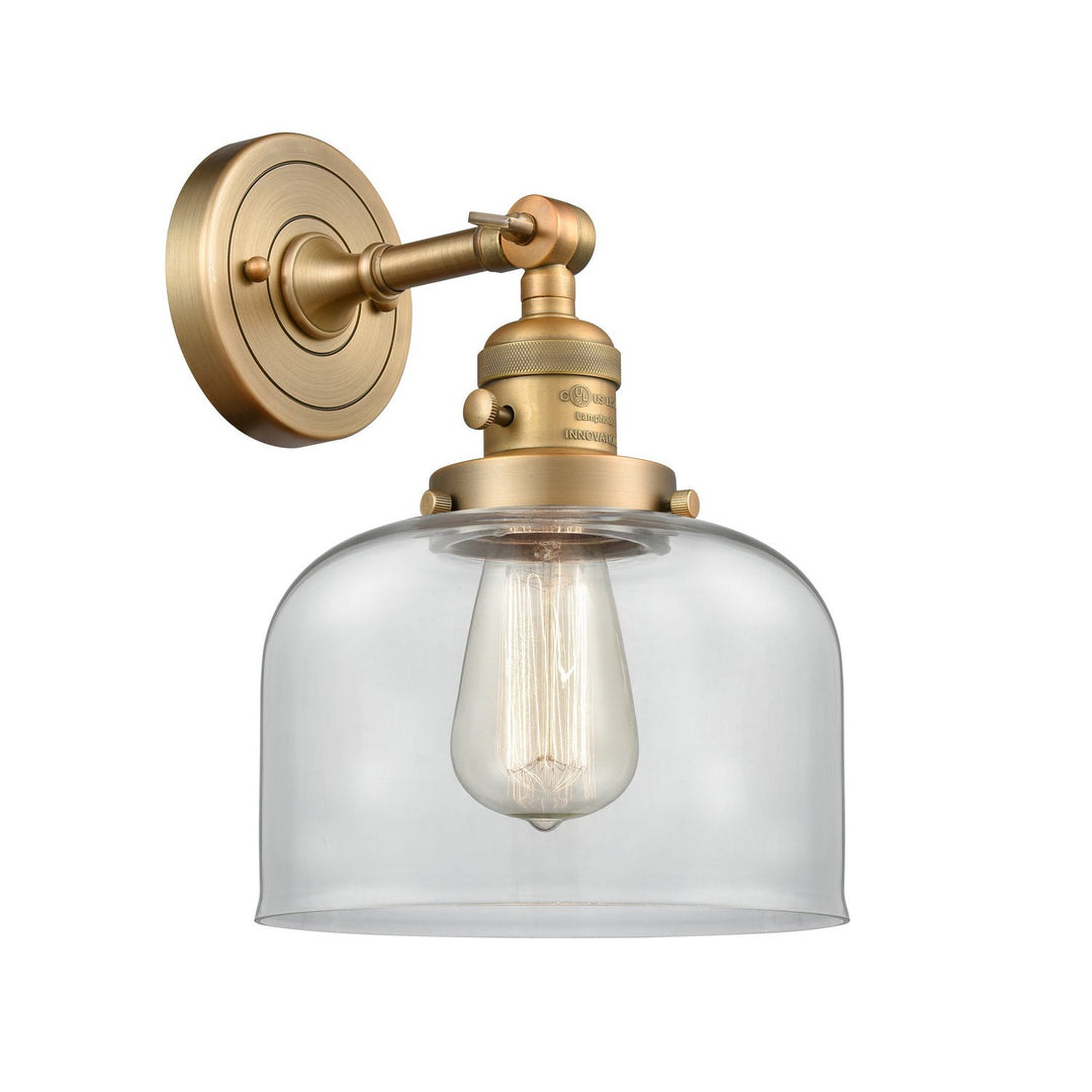 Innovations Franklin Restoration 203SW-BB-G72-LED Wall Sconce Light - Brushed Brass