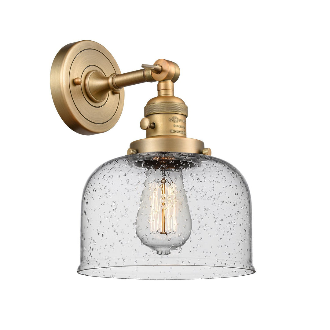 Innovations Franklin Restoration 203SW-BB-G74-LED Wall Sconce Light - Brushed Brass