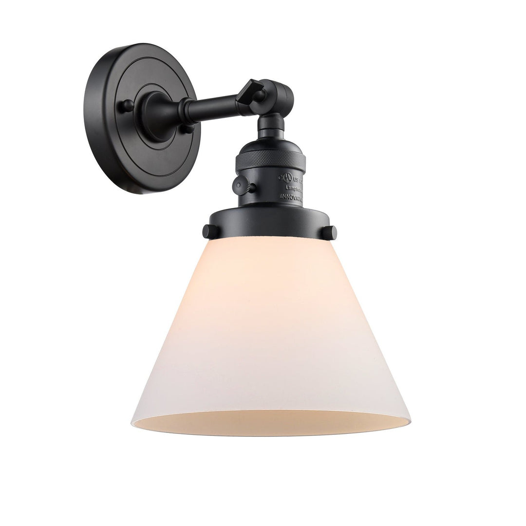 Innovations Franklin Restoration 203SW-BK-G41-LED Wall Sconce Light - Matte Black