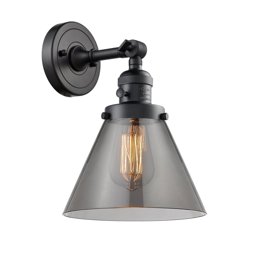 Innovations Franklin Restoration 203SW-BK-G43-LED Wall Sconce Light - Matte Black
