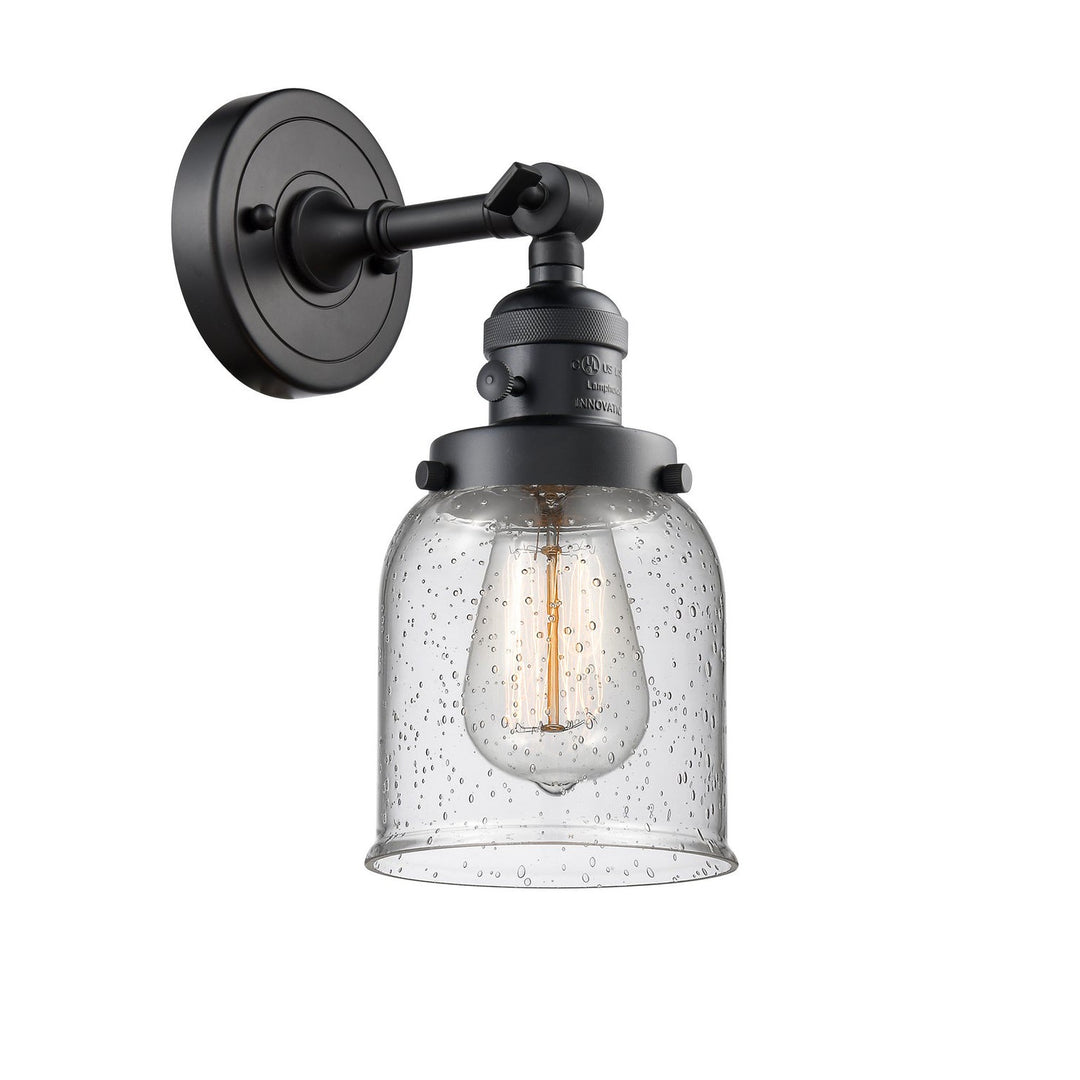 Innovations Franklin Restoration 203SW-BK-G54-LED Wall Sconce Light - Matte Black