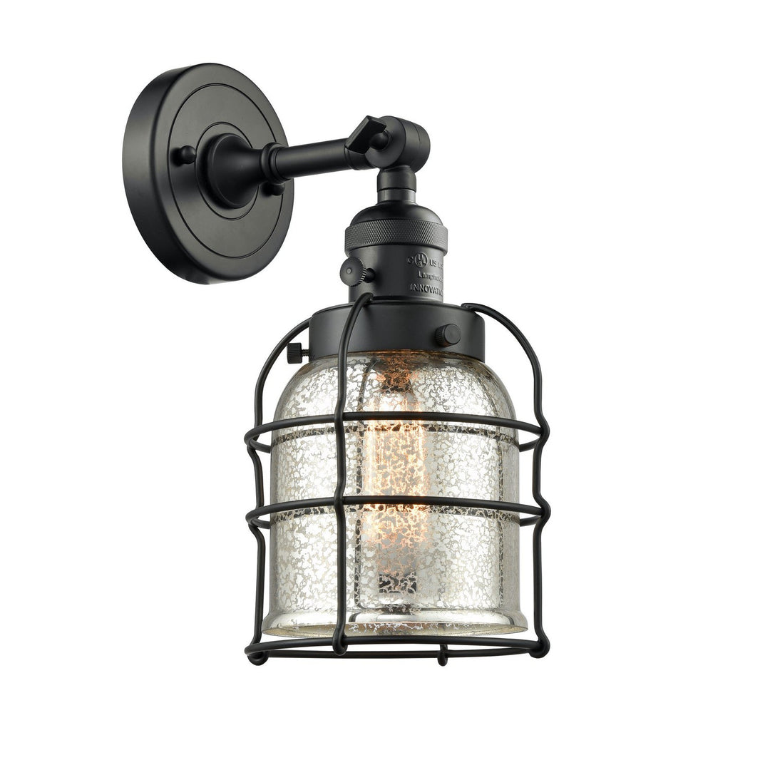 Innovations Franklin Restoration 203SW-BK-G58-CE Wall Sconce Light - Matte Black