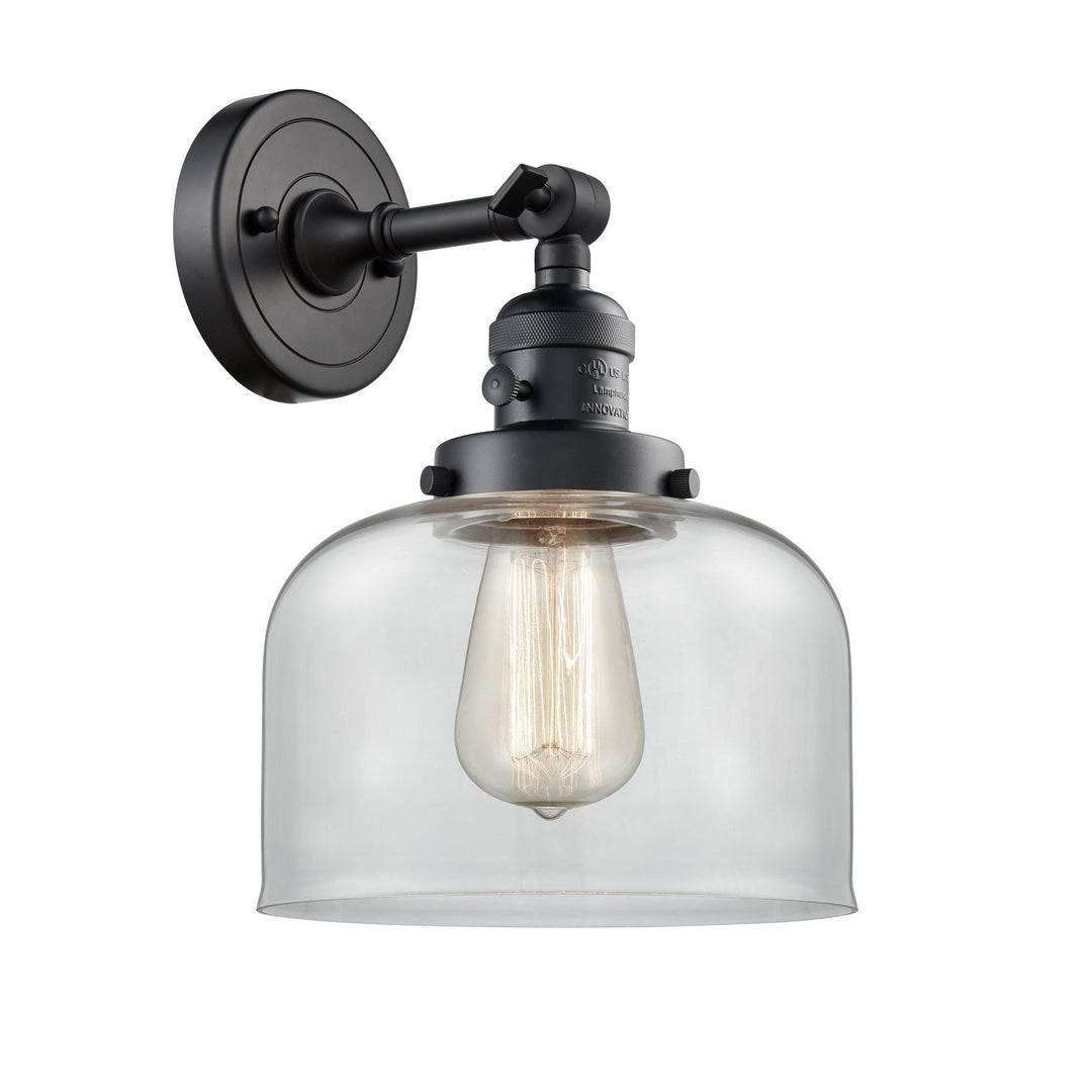 Innovations Franklin Restoration 203SW-BK-G72 Wall Sconce Light - Matte Black