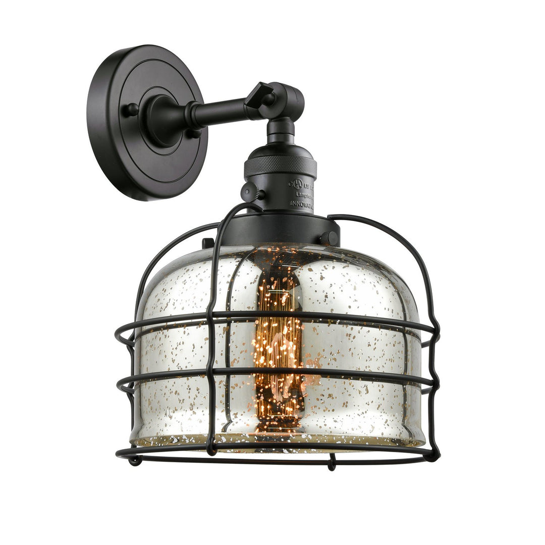 Innovations Franklin Restoration 203SW-BK-G78-CE Wall Sconce Light - Matte Black