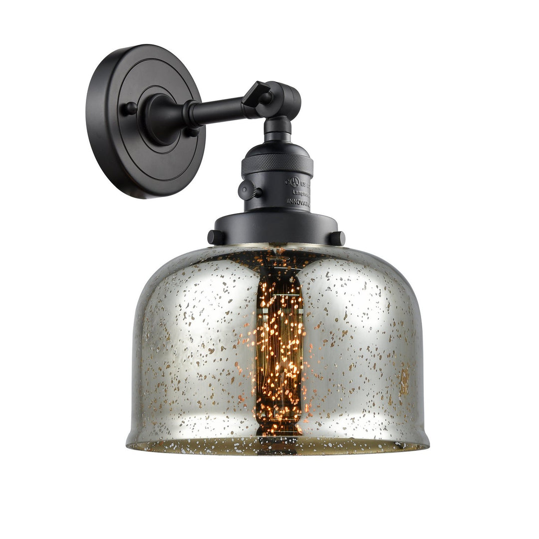Innovations Franklin Restoration 203SW-BK-G78-LED Wall Sconce Light - Matte Black