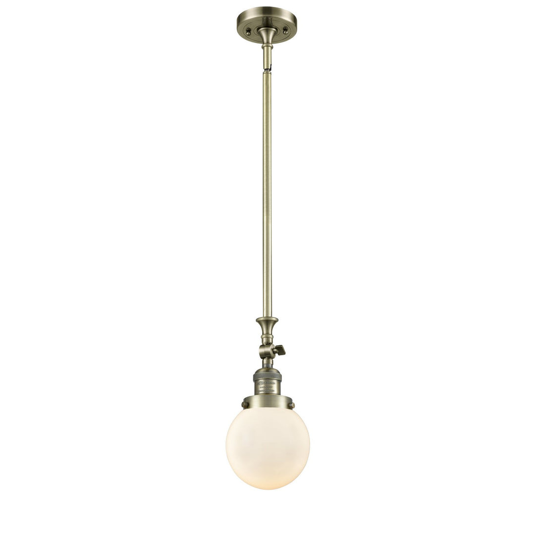 Innovations Franklin Restoration 206-AB-G201-6 Pendant Light - Antique Brass