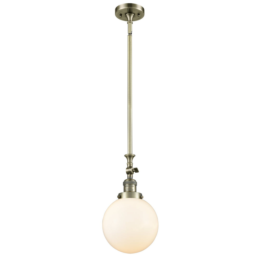 Innovations Franklin Restoration 206-AB-G201-8 Pendant Light - Antique Brass