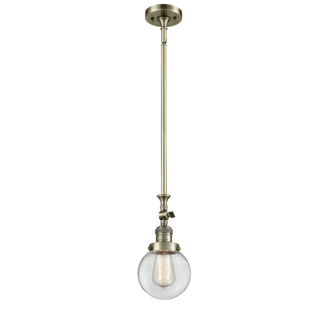 Innovations Franklin Restoration 206-AB-G202-6 Pendant Light - Antique Brass