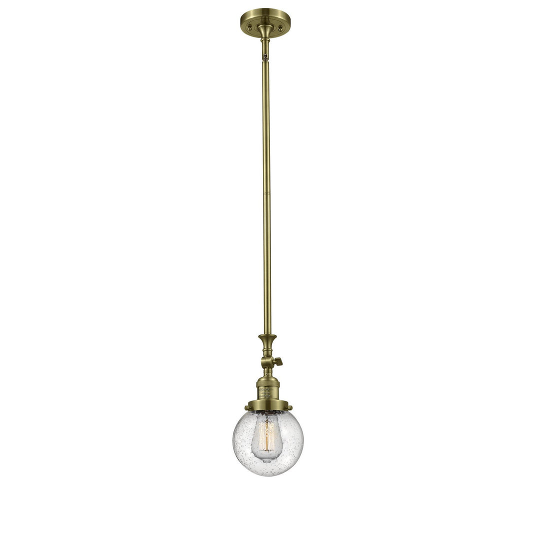 Innovations Franklin Restoration 206-AB-G204-6 Pendant Light - Antique Brass