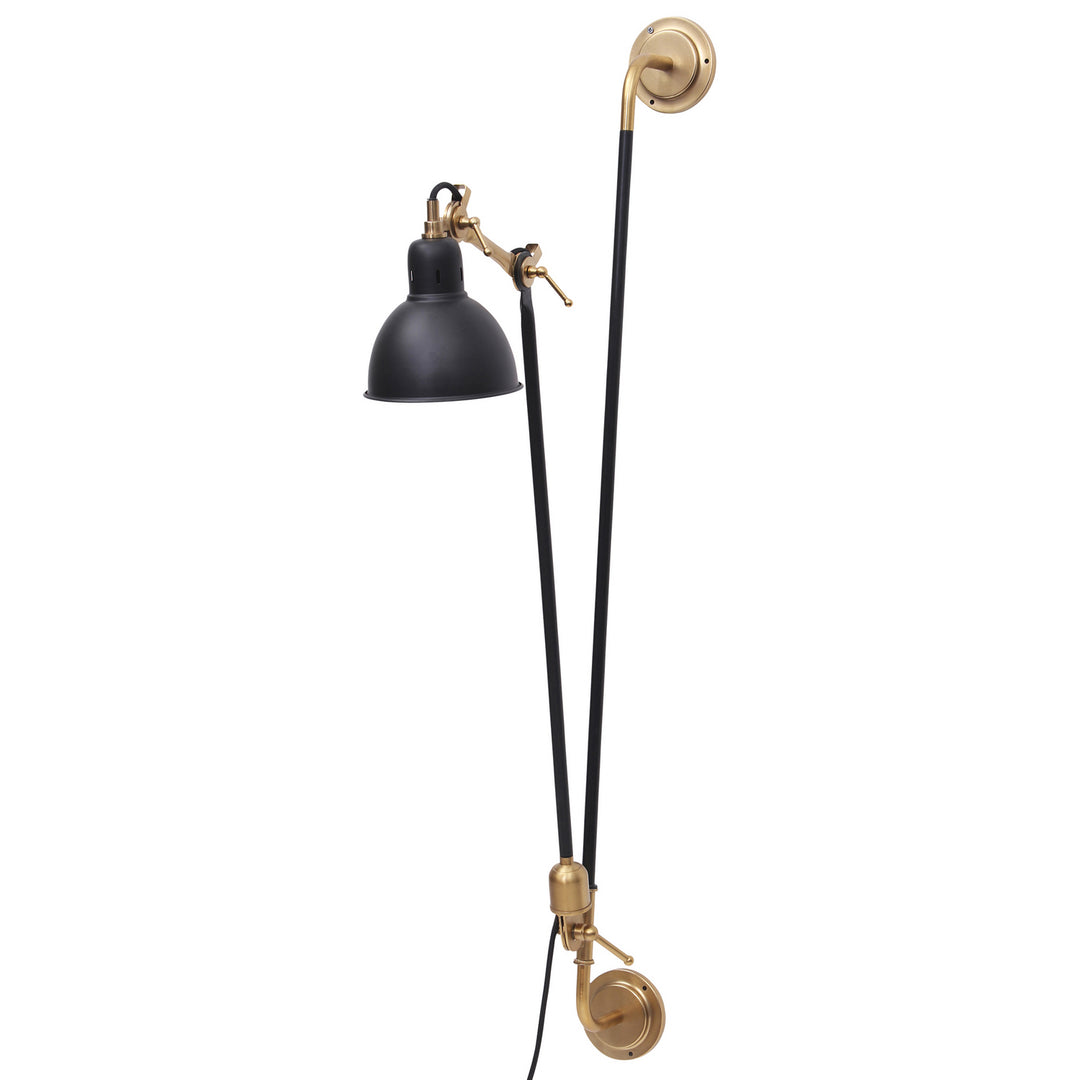 Renwil Lighting WS004 Bristo One Light Wall Sconce Lamp Black