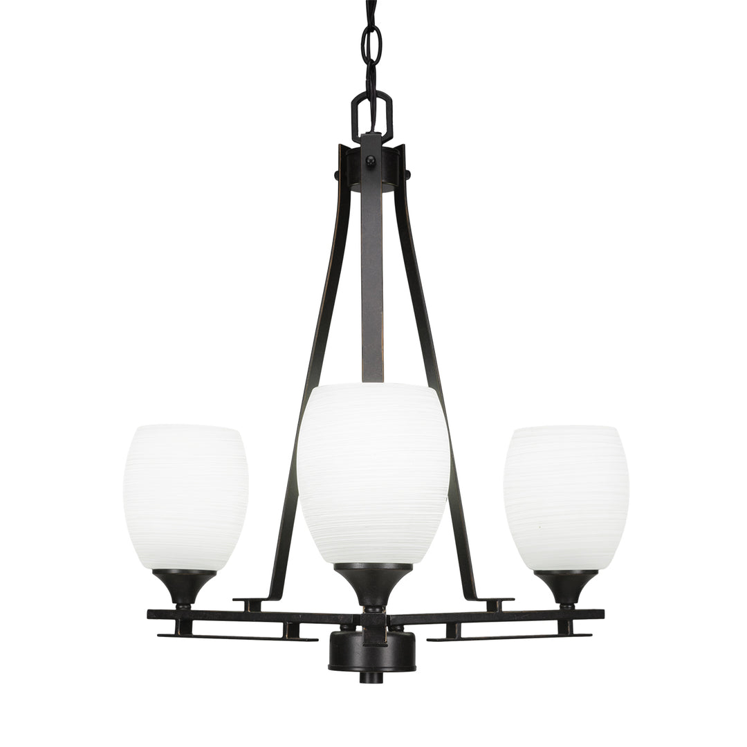 Toltec Uptowne 323-dg-615 Chandelier Light - Dark Granite