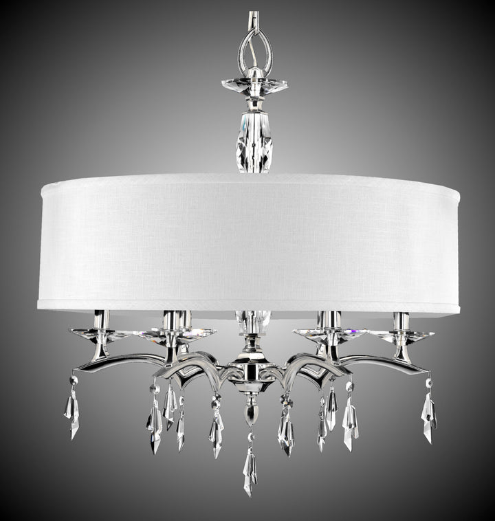American Brass & Crystal Kaya CH5603-G-38G-ST-HL Chandelier Light - Polished Nickel