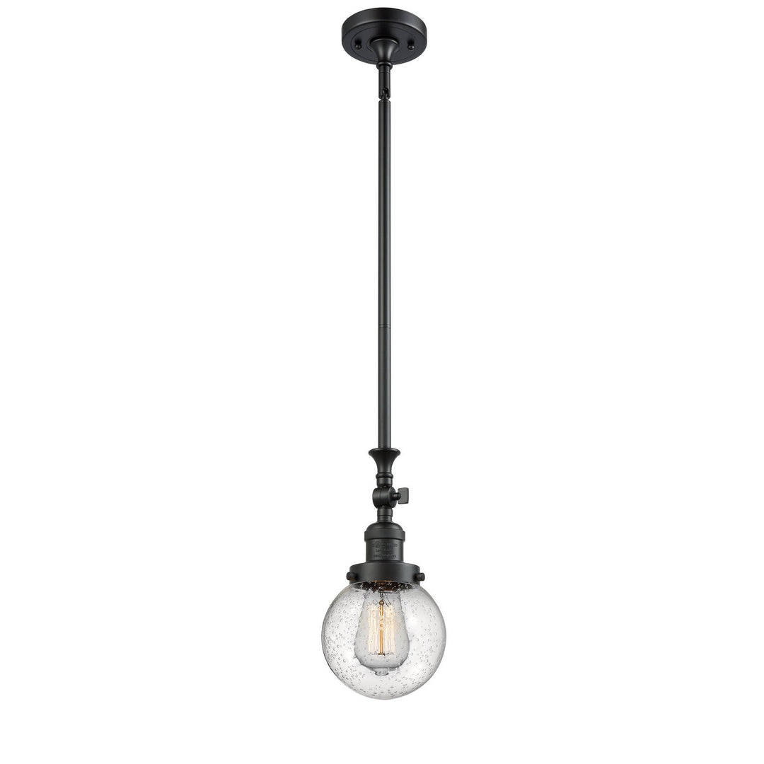 Innovations Franklin Restoration 206-BK-G204-6 Pendant Light - Matte Black
