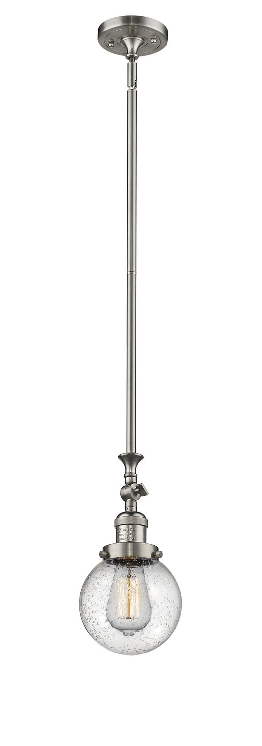 Innovations Franklin Restoration 206-SN-G204-6-LED Pendant Light - Brushed Satin Nickel