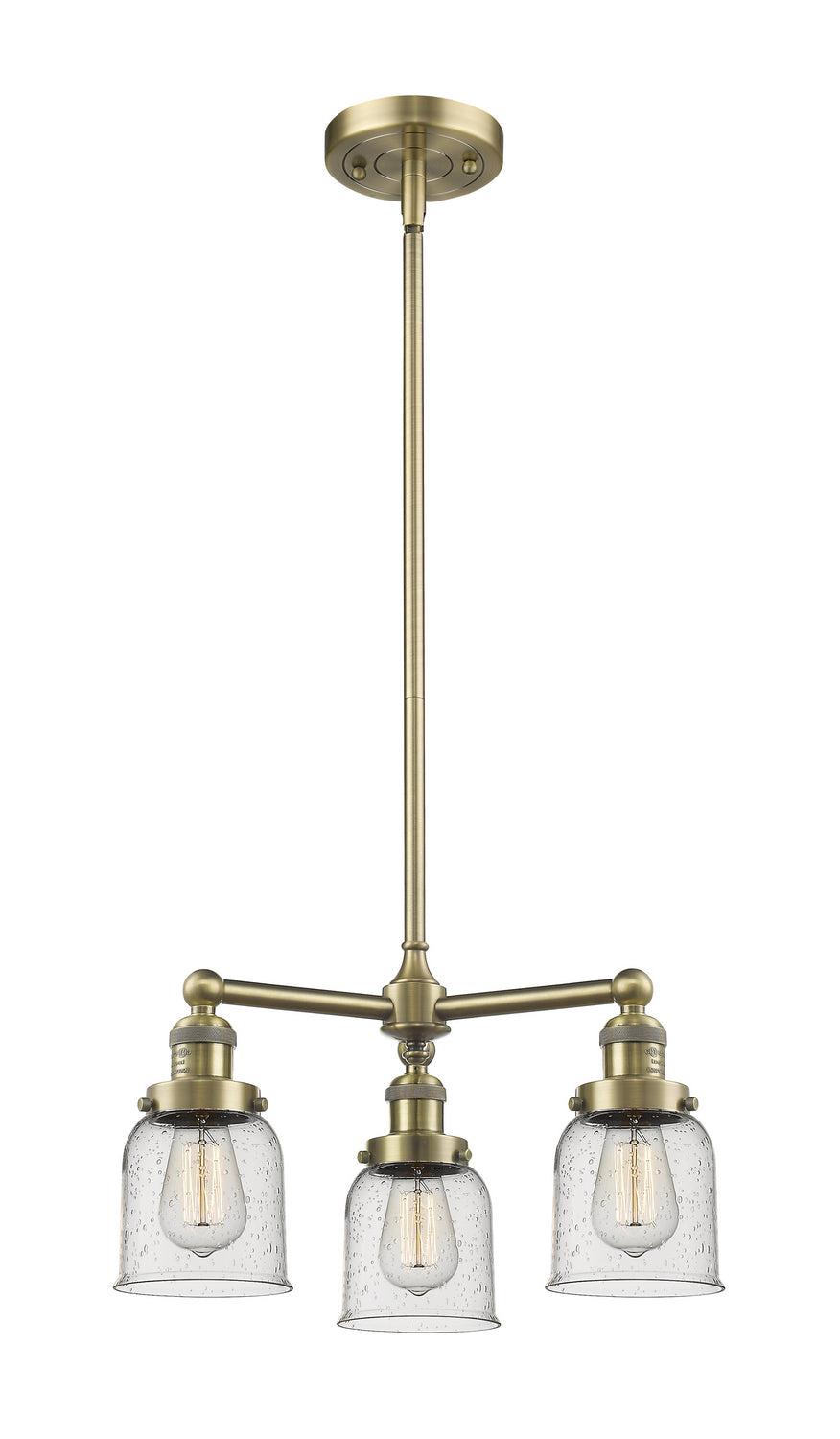 Innovations Franklin Restoration 207-AB-G54-LED Chandelier Light - Antique Brass