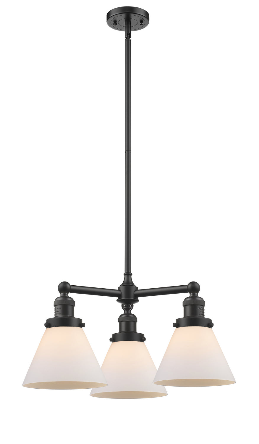 Innovations Franklin Restoration 207-OB-G41-LED Chandelier Light - Oil Rubbed Bronze