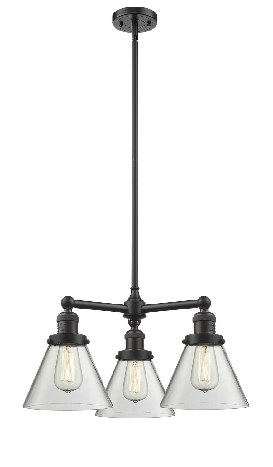 Innovations Franklin Restoration 207-OB-G42-LED Chandelier Light - Oil Rubbed Bronze