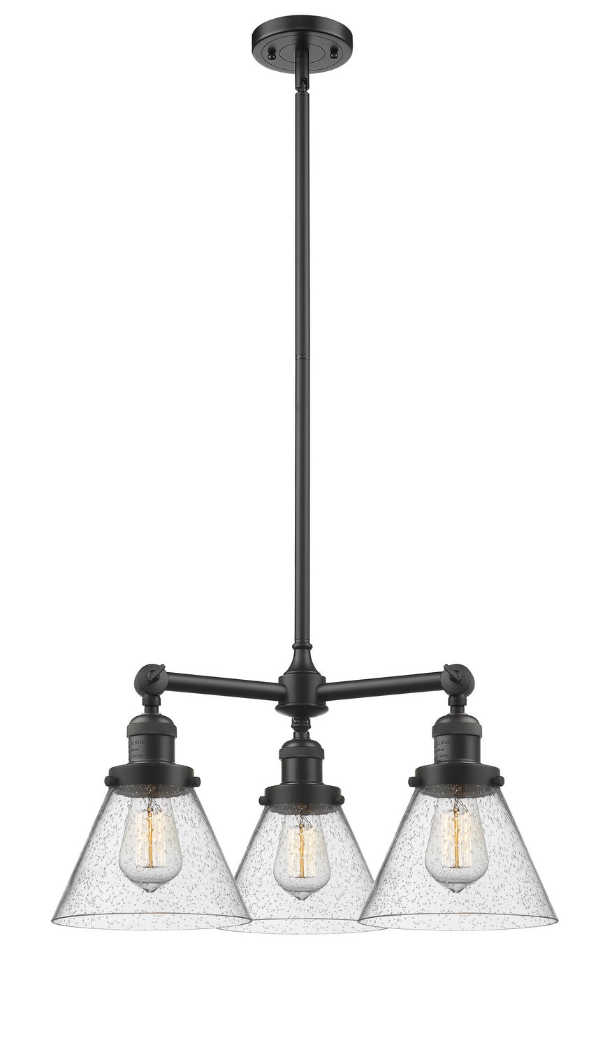 Innovations Franklin Restoration 207-OB-G44 Chandelier Light - Oil Rubbed Bronze