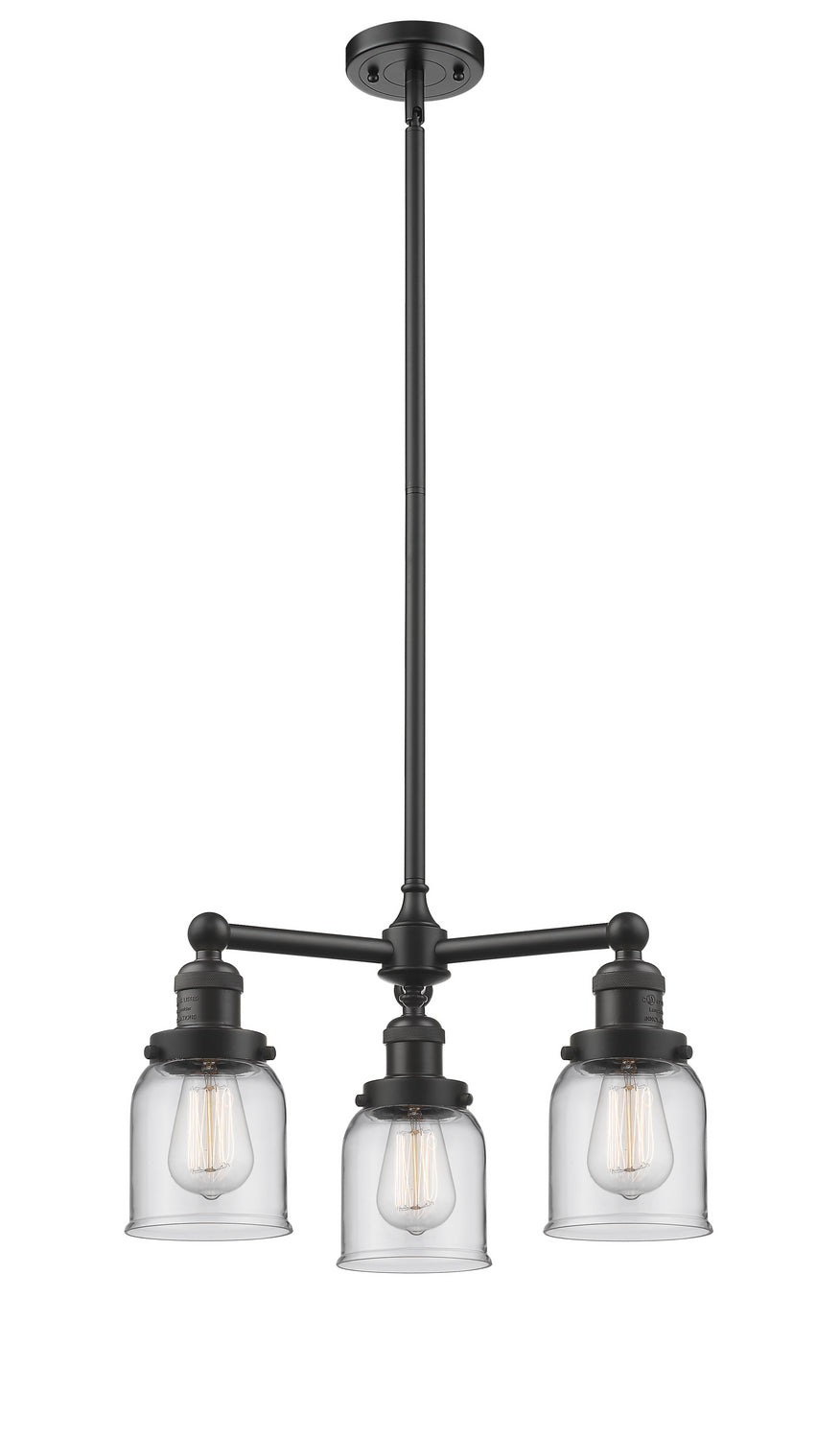 Innovations Franklin Restoration 207-OB-G52-LED Chandelier Light - Oil Rubbed Bronze