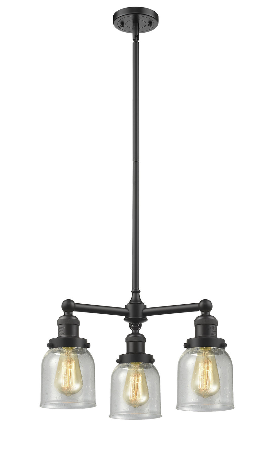 Innovations Franklin Restoration 207-OB-G54-LED Chandelier Light - Oil Rubbed Bronze