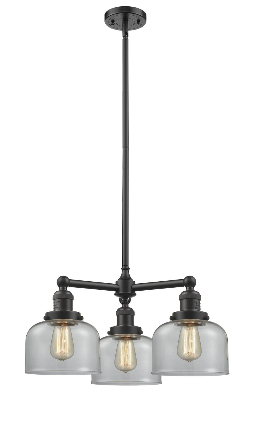 Innovations Franklin Restoration 207-OB-G72-LED Chandelier Light - Oil Rubbed Bronze