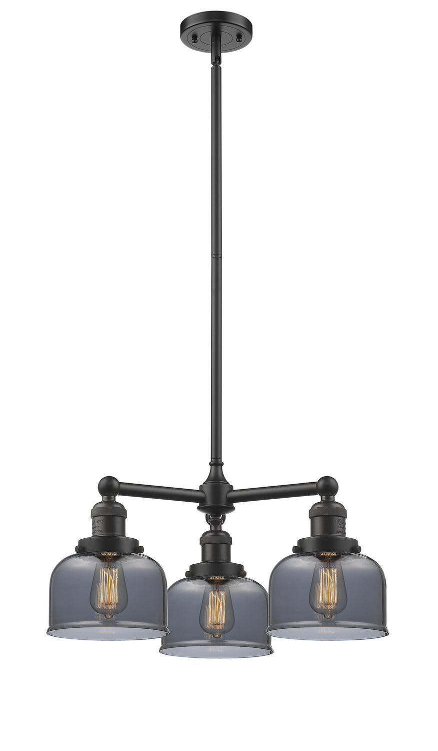 Innovations Franklin Restoration 207-OB-G73-LED Chandelier Light - Oil Rubbed Bronze
