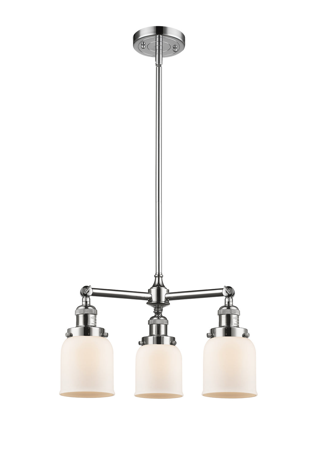 Innovations Franklin Restoration 207-PC-G51 Chandelier Light - Polished Chrome