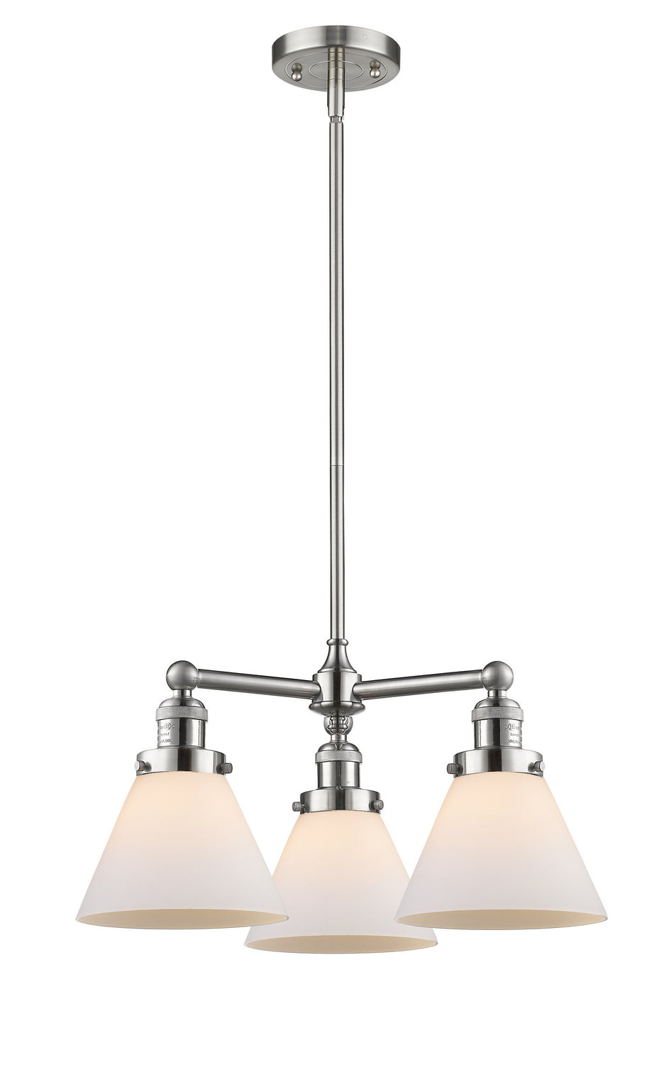 Innovations Franklin Restoration 207-SN-G41-LED Chandelier Light - Brushed Satin Nickel