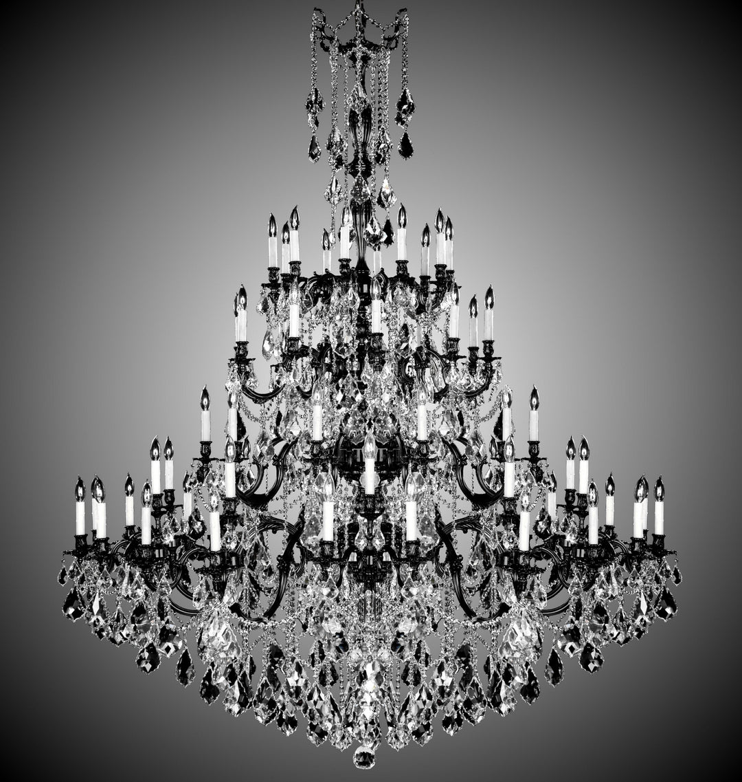 American Brass & Crystal Elise CH9328-A-05S-PI Chandelier Light - Old Bronze Satin