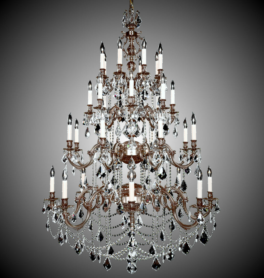 American Brass & Crystal Rosetta CH9583-A-03G-PI Chandelier Light - French Gold Glossy