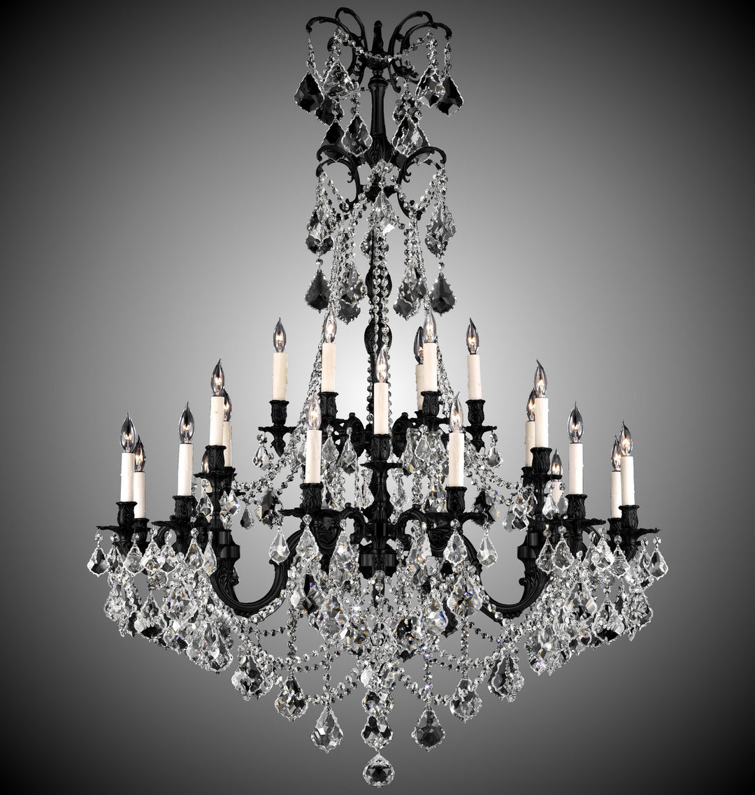 American Brass & Crystal Sterling CH9868-A-05S-PI Chandelier Light - Old Bronze Satin