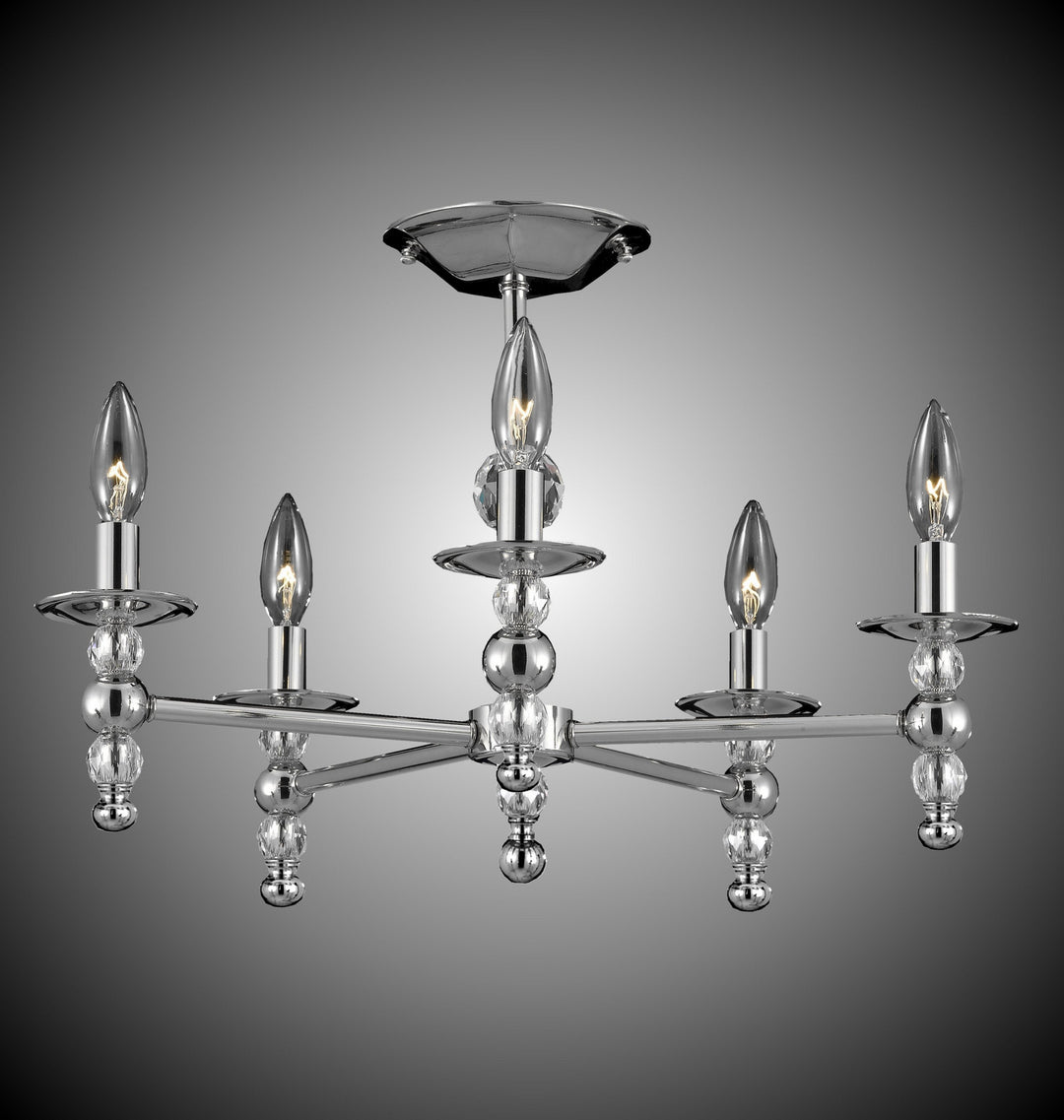 American Brass & Crystal Magro FM3243-38G-ST Ceiling Light - Polished Nickel