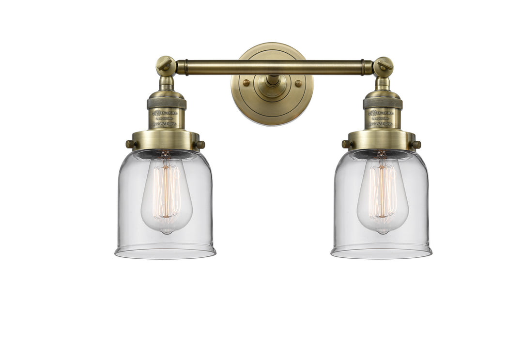 Innovations Franklin Restoration 208-AB-G52-LED Bath Vanity Light 16 in. wide - Antique Brass