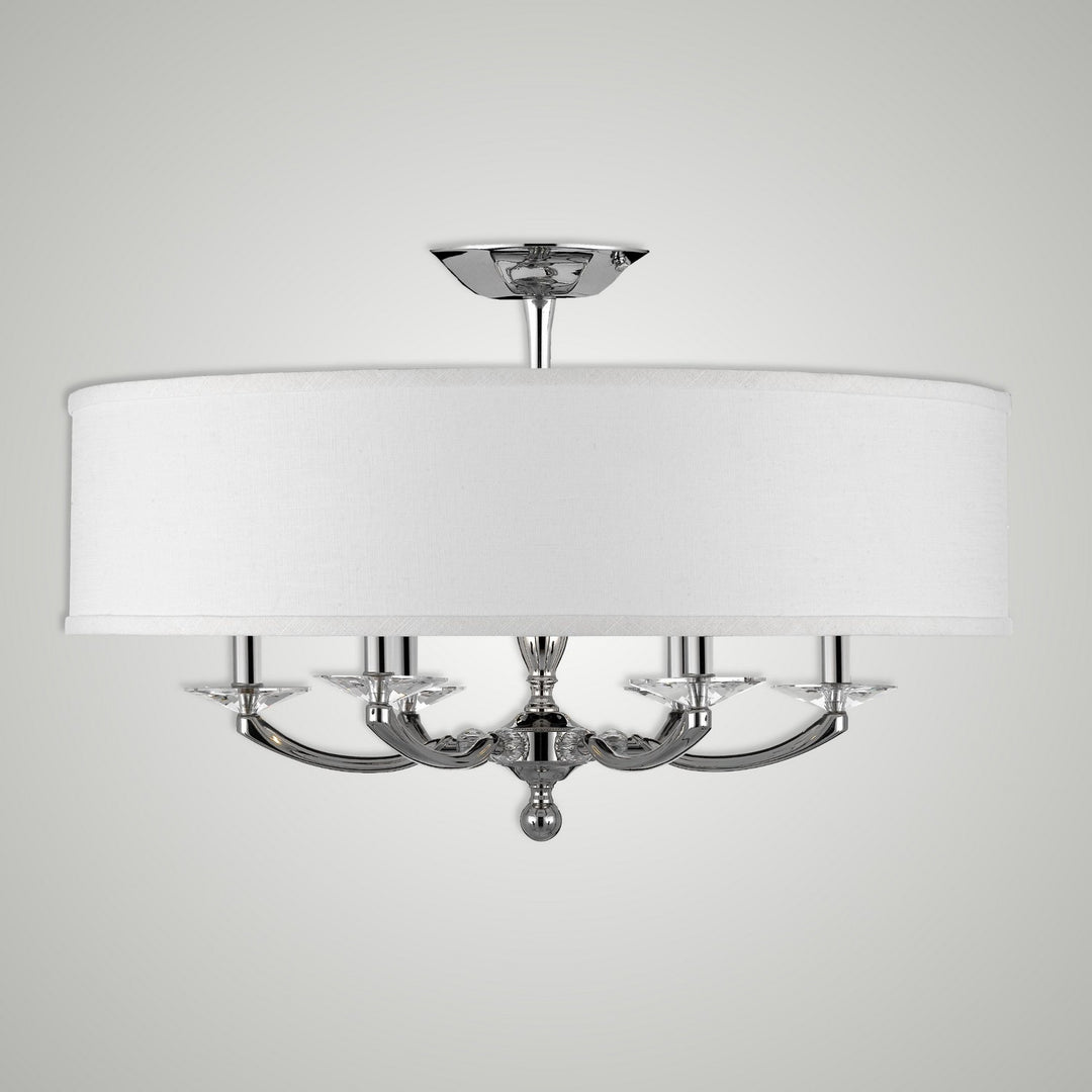 American Brass & Crystal Kensington FM5436-38G-ST-HL Ceiling Light - Polished Nickel