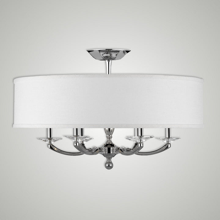 American Brass & Crystal Kensington FM5436-38G-ST-HL Ceiling Light - Polished Nickel