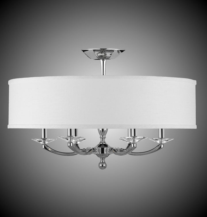 American Brass & Crystal Kensington FM5436-38G-ST-HL Ceiling Light - Polished Nickel