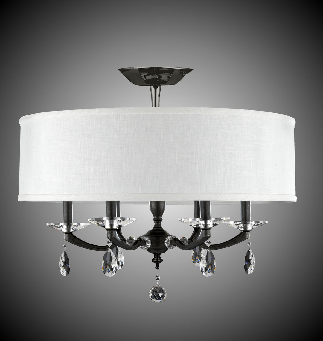 American Brass & Crystal Kensington FM5495-O-35S-ST-HL Ceiling Light - Old Bronze