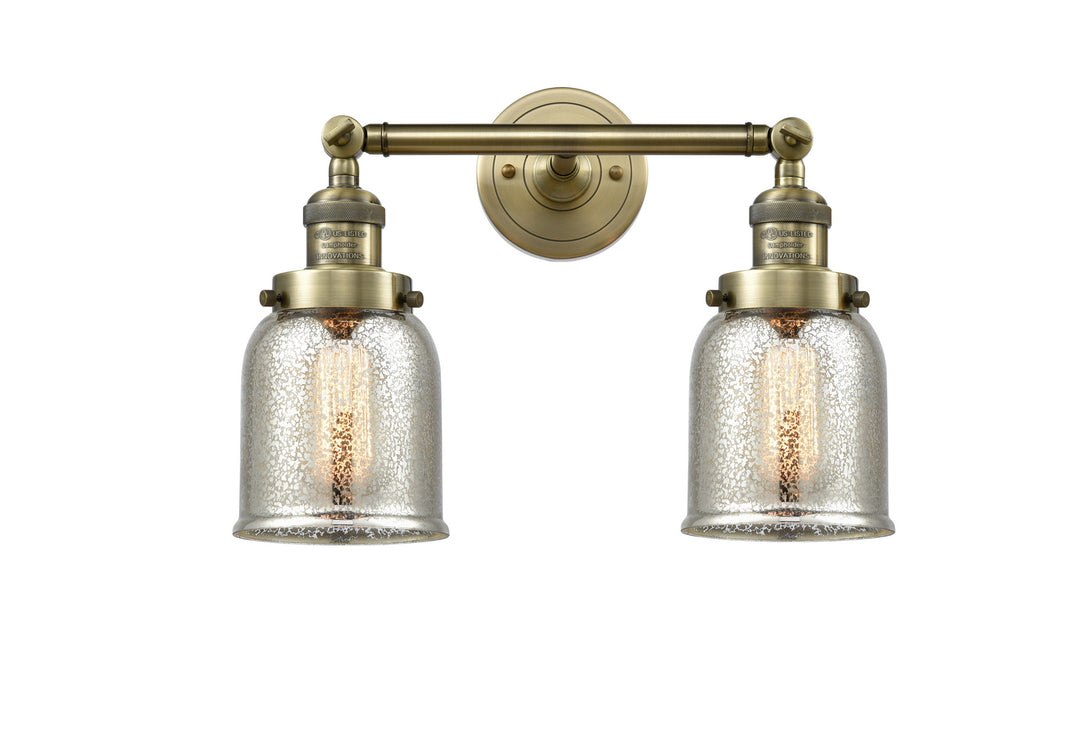 Innovations Franklin Restoration 208-AB-G58 Bath Vanity Light 15 in. wide - Antique Brass