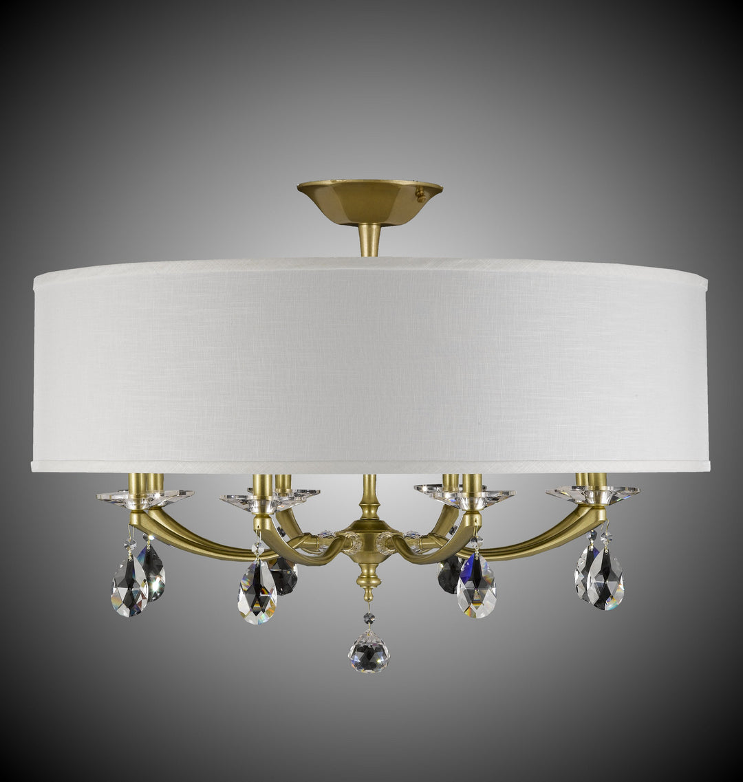 American Brass & Crystal Kensington FM5497-O-36G-ST-HL Ceiling Light - Old Brass