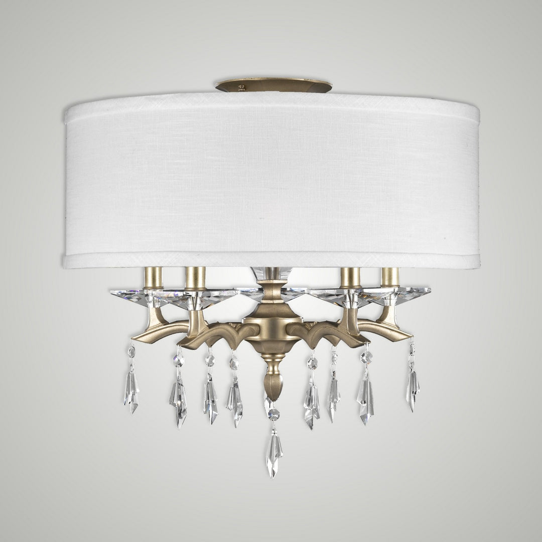 American Brass & Crystal Kaya FM5622-G-36G-ST-HL Ceiling Light - Old Brass