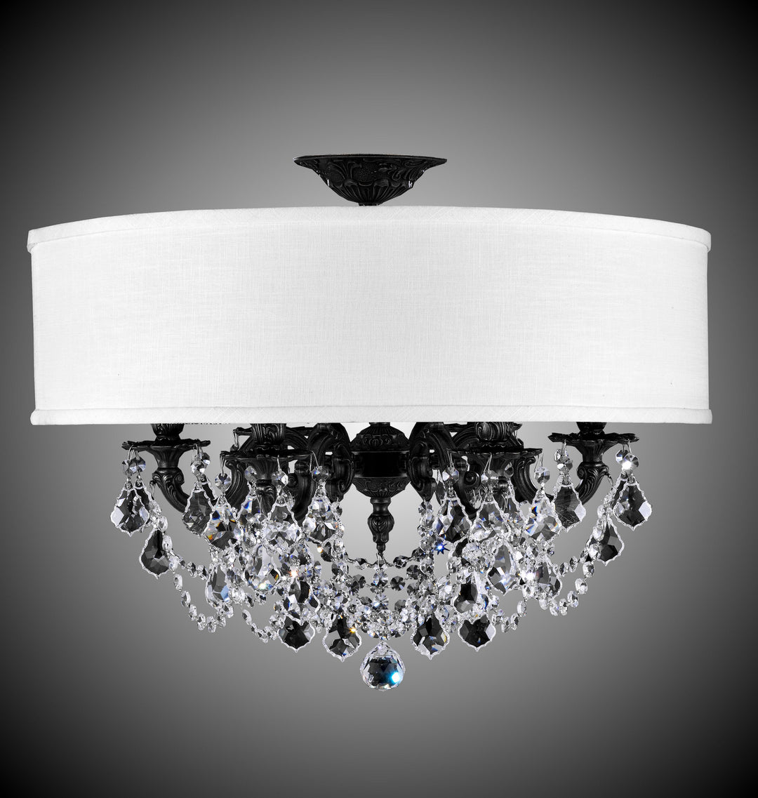 American Brass & Crystal Llydia FM6521-A-23S-PI-HL Ceiling Light - Empire Bronze
