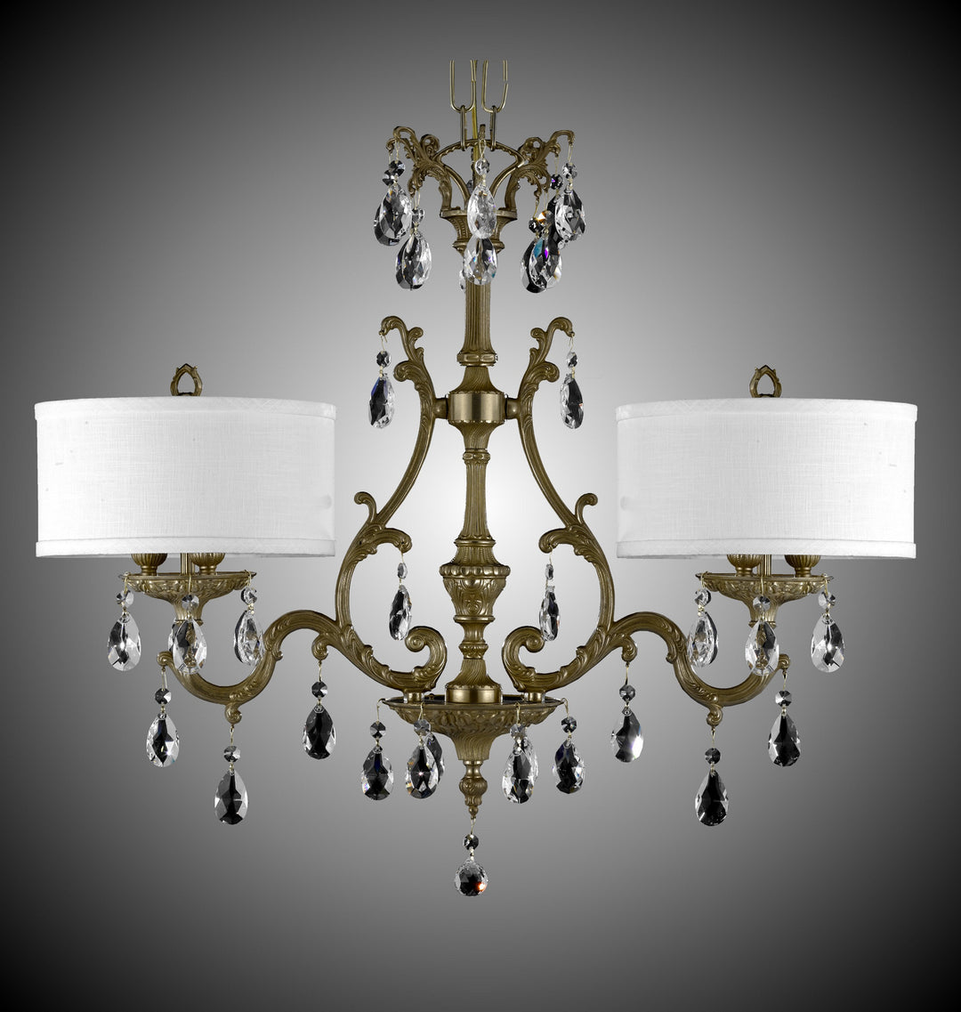 American Brass & Crystal Chateau IL9661-O-16G-PI-HL Chandelier Light - True Brass