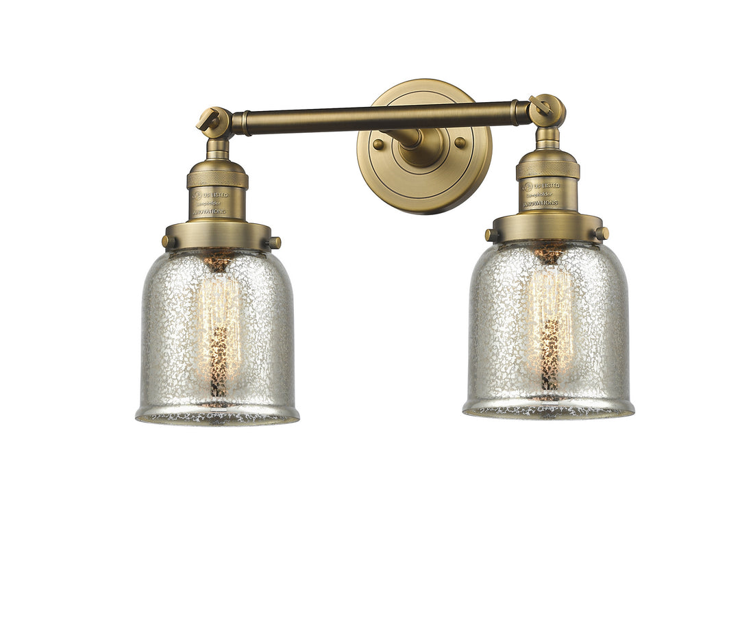 Innovations Franklin Restoration 208-BB-G58-LED Bath Vanity Light 15 in. wide - Brushed Brass
