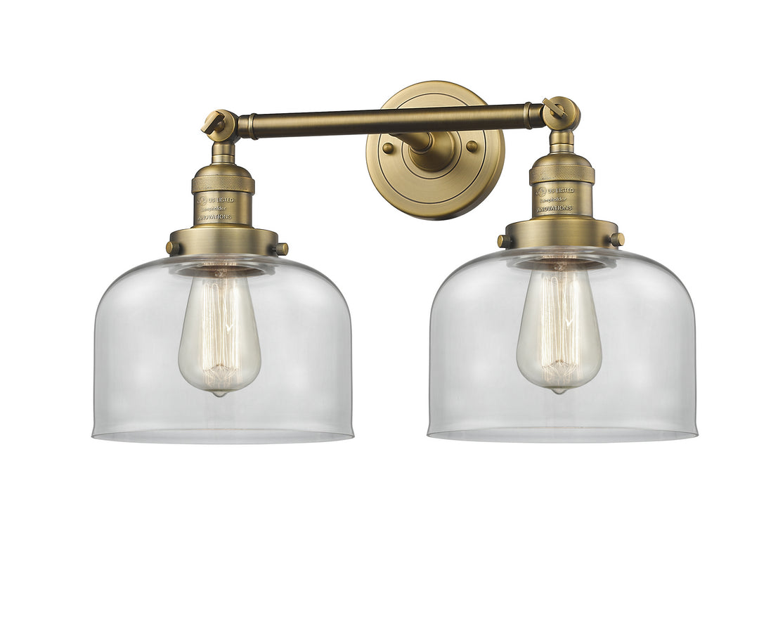 Innovations Franklin Restoration 208-BB-G72-LED Bath Vanity Light 19 in. wide - Brushed Brass