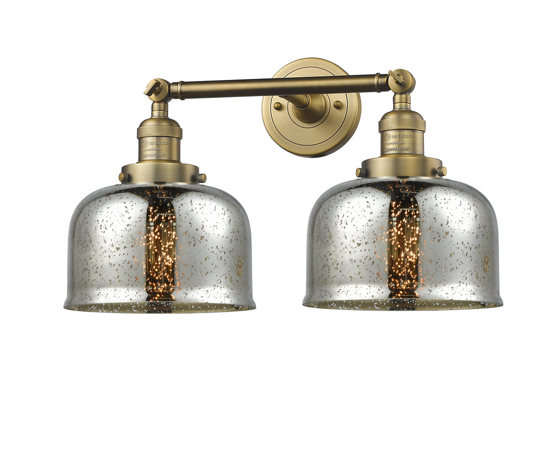 Innovations Franklin Restoration 208-BB-G78-LED Bath Vanity Light 19 in. wide - Brushed Brass