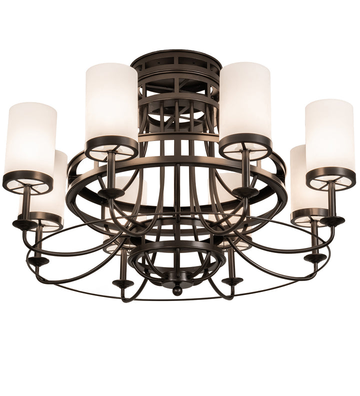 Meyda Tiffany Saxony 189538 Chandelier Light - Oil Rubbed Bronze