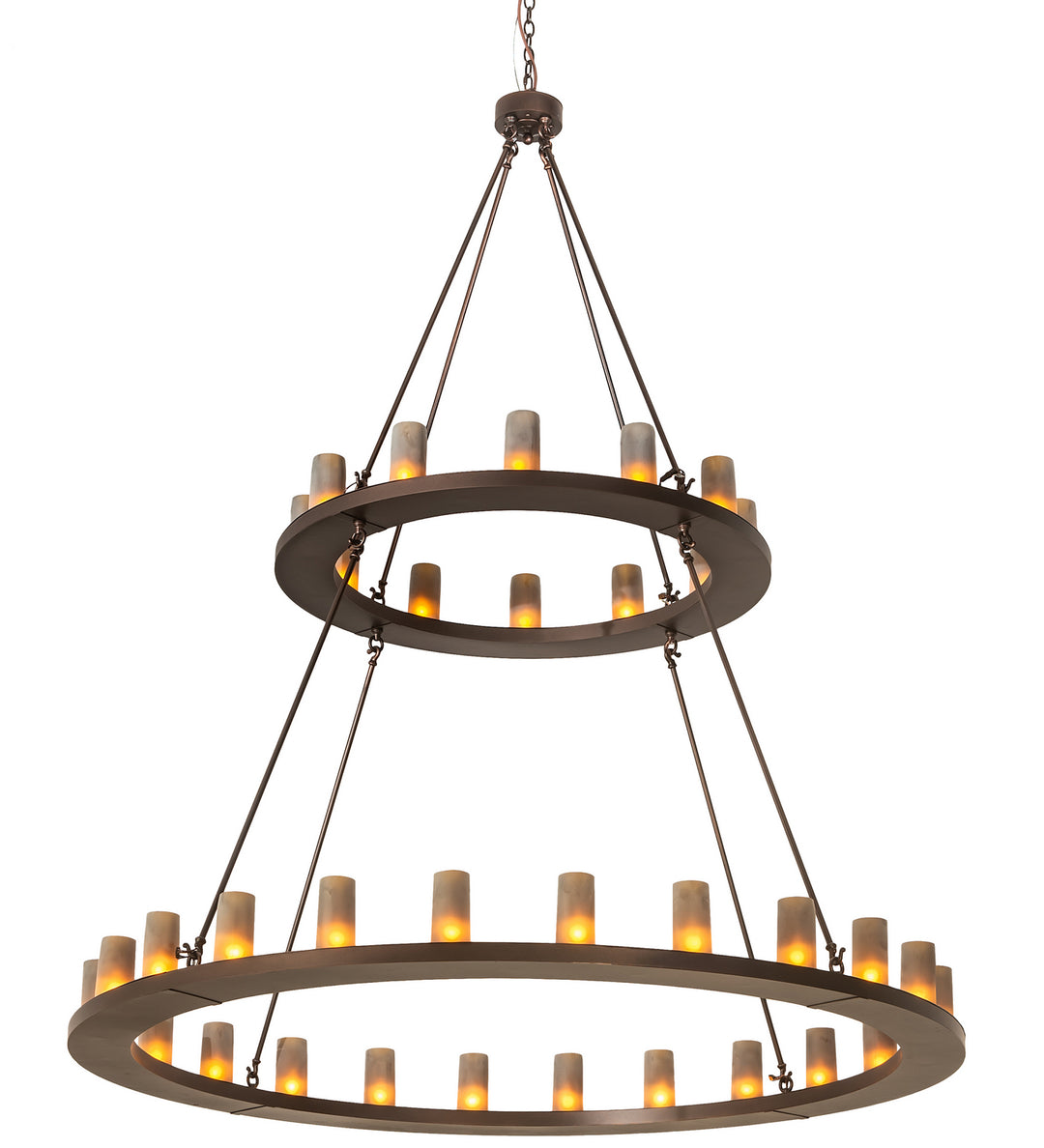 Meyda Tiffany Loxley 195244 Chandelier Light - Mahogany Bronze