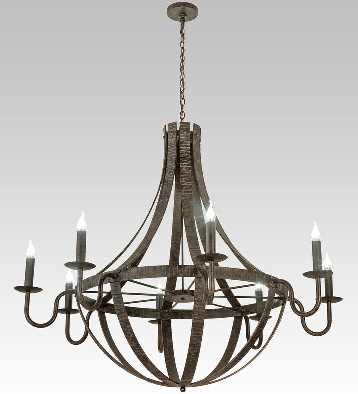 Meyda Tiffany Barrel Stave 197212 Chandelier Light - Nickel