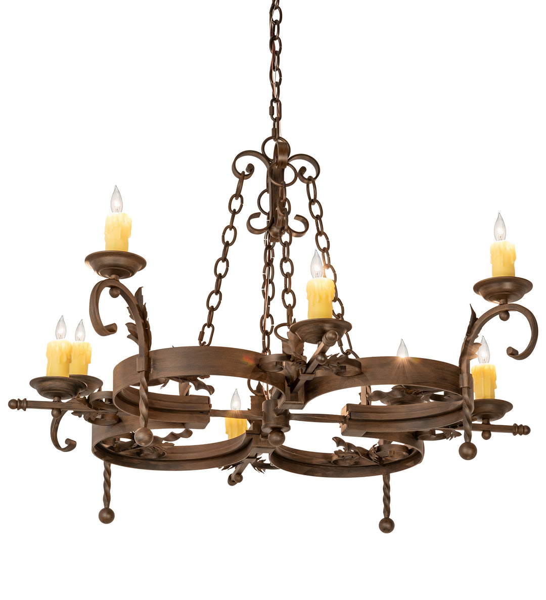 Meyda Tiffany Andorra 199184 Chandelier Light - Rust
