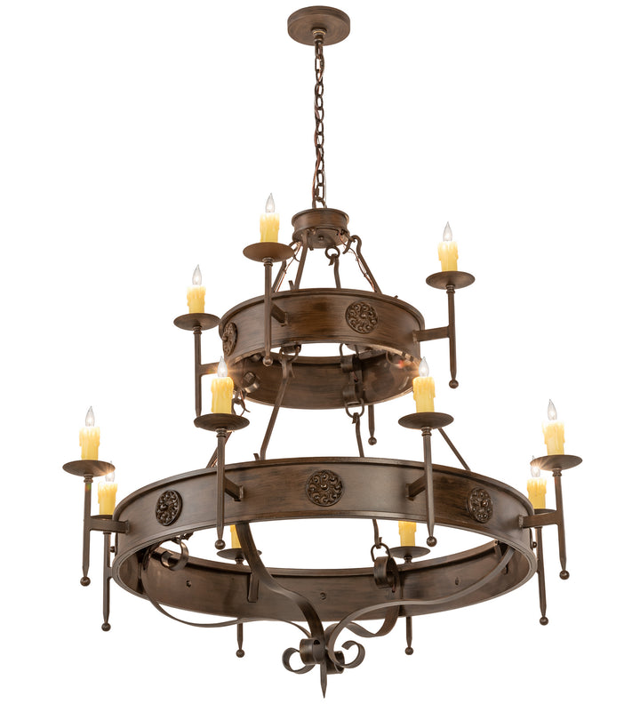 Meyda Tiffany Lorenzo 199188 Chandelier Light - Rust